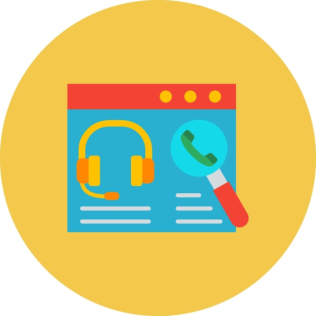 Contact and support illustration